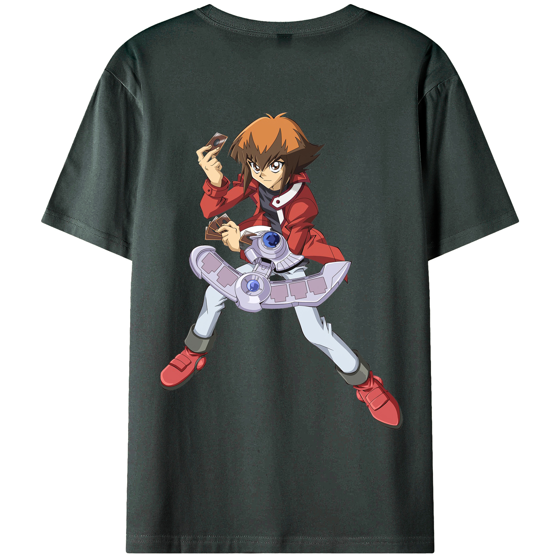 （画像用） 遊☆戯☆王 Yu-Gi-Oh! 綿100％ メンズ半袖Tシャツ（バックプリント） 通気性